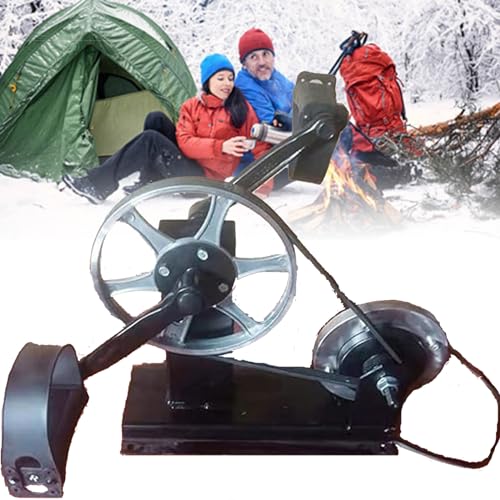 DPQYJPP Générateur pédale Générateur d'énergie alimenté au Pied 300W Alimentation Secours Portable Générateur vélo d'exercice La Production d'énergie Haute Puissance sans balais