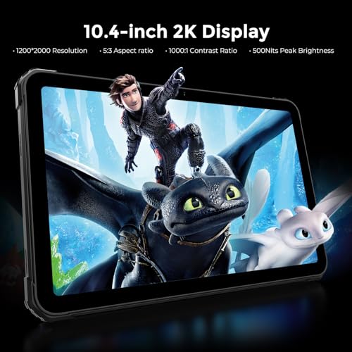 Image of FOSSIBOT DT3 5G Android 15 Rugged Tablet, 32GB+256GB Storage, 21560mAh Battery Rugged Windows Tablet,10.4 inch Waterproof Tablet, 2K IPS Display, Wi-Fi 6 / 66W Fast Charging /OTG (2026 Blue)
