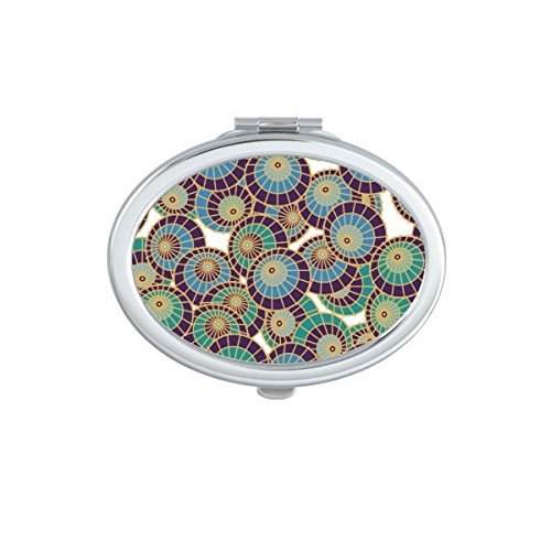 Miroir de poche japonais ovale parfait pour vos retouches maquillage en voyage ou au bureau