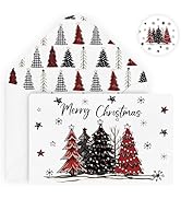 Artoid Mode 24 Pack Merry Christmas Thank You Cards Star Snowflake Xmas Tree Greeting Cards Gift ...