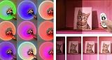 KRUMAD Lampa z efektem słońca, lampa RGB Sunset z pilotem, regulacją wysokości, oświetleniem nastrojowym USB i ruchomą głowicą, oświetlenie dekoracyjne, projektor LED Sunlight