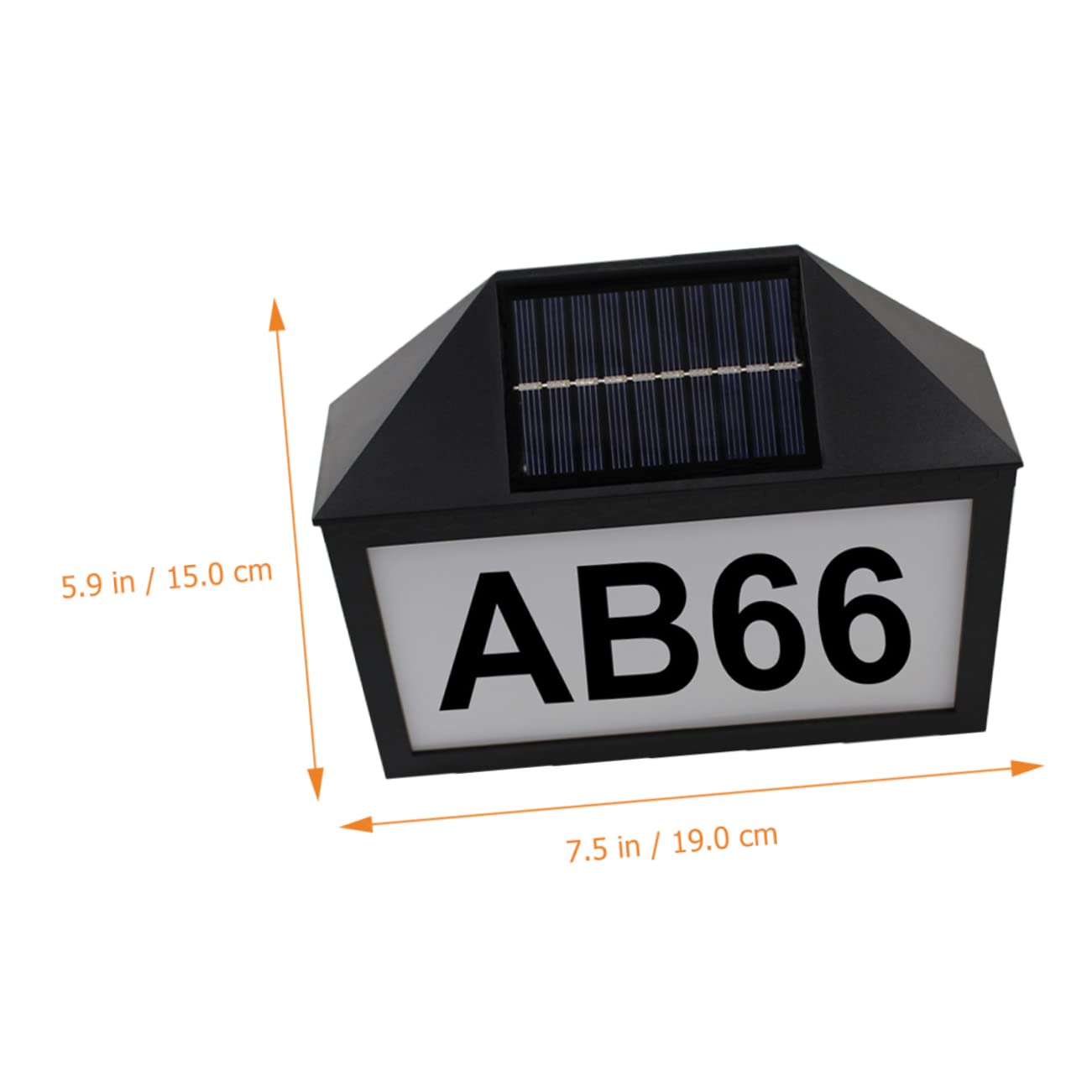 BESTonZON Lampada Solare Per Numero Civico Illuminazione Notturna Per Indirizzi Resistente e Facile Da Installare Per Esterni e Materiale Di Alta Qualità