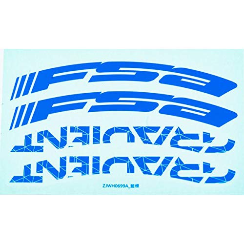 Calcomanías para llantas MTB Gradient Full Speed Ahead para ruedas de 27,5" y 29", color azul miniatura 1