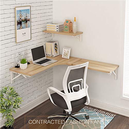 Bureau d'ordinateur flottant pour petit espace - Table rabattable solide - 6