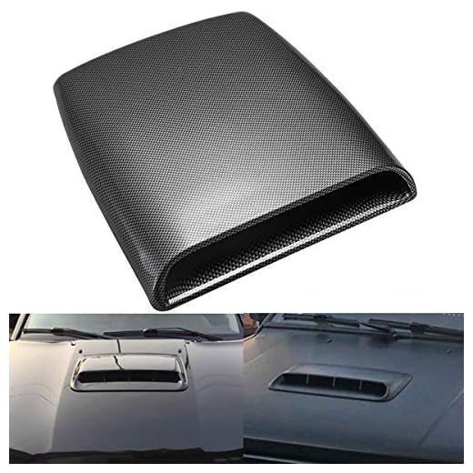 KATUR - Toma de aire decorativa para el capó del coche, ajuste universal