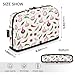 KOPIRIT Spices Onions Peppers White Print Standing Pencil Case Pouch Big Capacity Pen Organizer Bag with Stationery Organizer for Boys Girls Kids Women School College