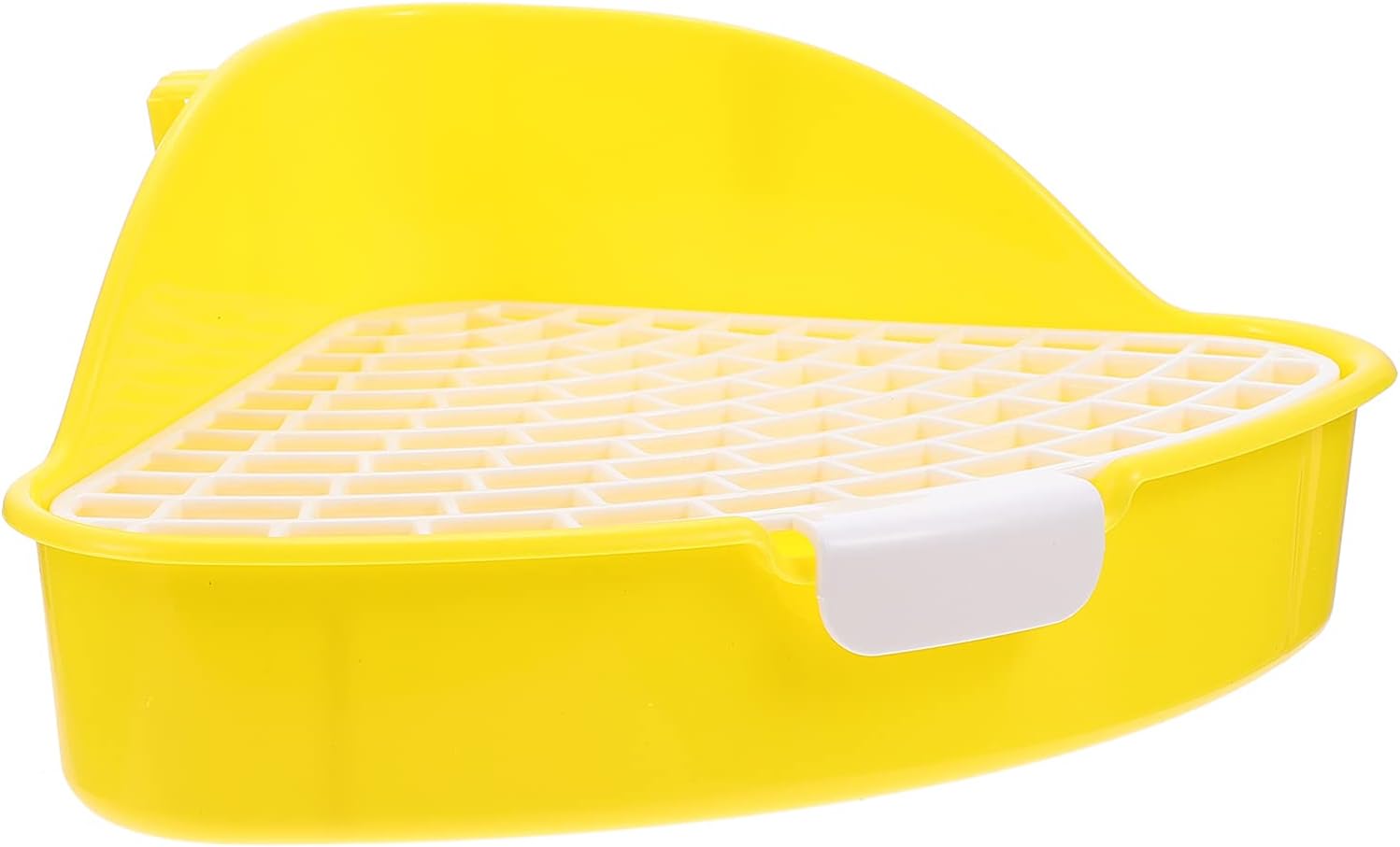 ULTECHNOVO Caja de de Esquina de Conejo Triangular Bandeja de Entrenamiento para Orinal Caja de Ropa de Cama Caja de Inodoro para Mascotas para Ratas Cobayas Hámster Conejito Jaula de