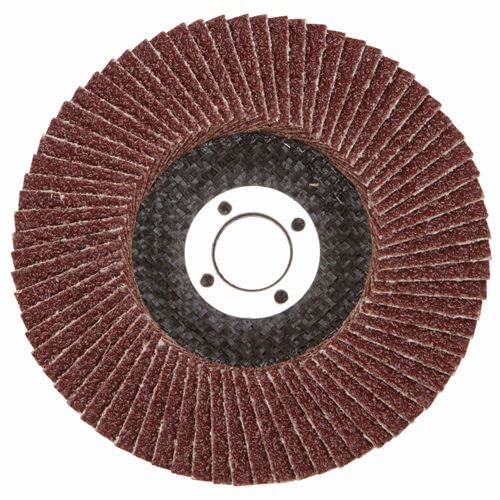 4 in. x 5/8 in. 36-Grit Type 27 Flap Disc with Fiberglass Backing and Aluminum Oxide Grain