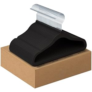 Aubeco Baby-Kleiderbügel, schwarz, 30 Stück