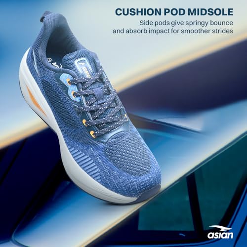 Image of ASIAN Titan-05 Men's Memory Foam Running Shoes | Breathable Mesh Upper Technology | TPU Support System | Anti-Slip TPR Sole | Athletic Sneakers