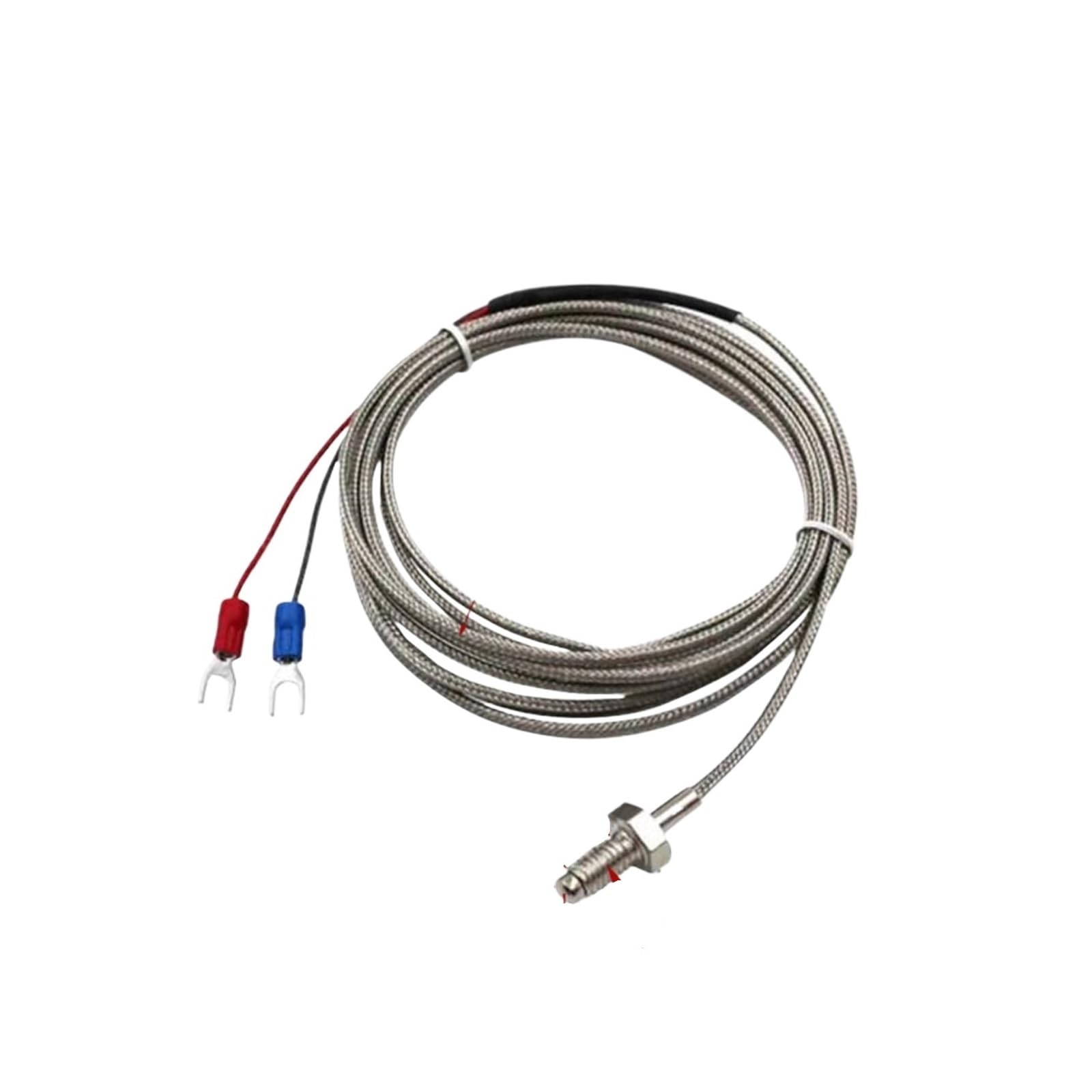 Termopar tipo K, Termopar tipo K con rosca M6, sensor de temperatura/sonda temperatura for termostato(Wire 4m)