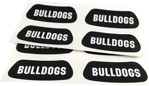 EyeBlack Team Sports Under Eye Sticker College/University, High School, Pro Football, Softball, Baseball, Community/Recreational Sports, Little League Easy Stick and Peel 24 Strips/12 Pairs (Bulldogs)