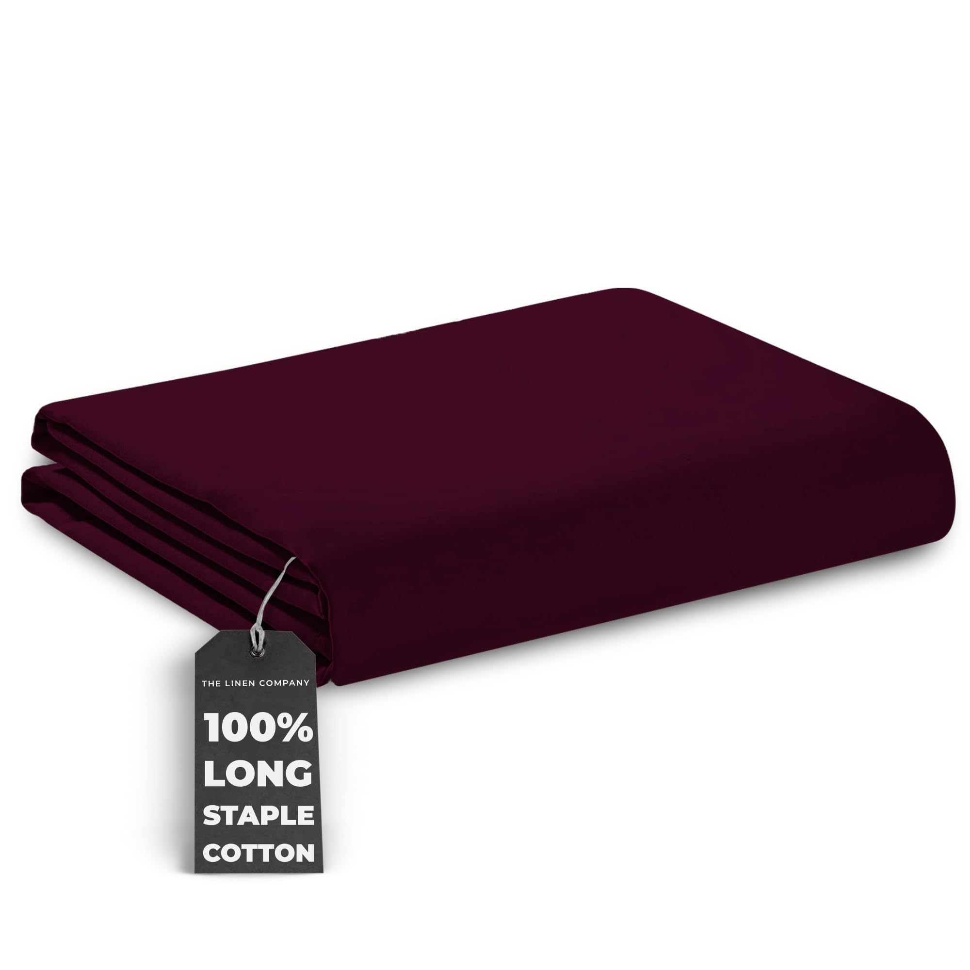 Bed Sheet Super King Size -300 Thread Count - Solid Flat Sheet 260x280 cm -100% Long Staple Cotton, Luxurious Sateen Super King Bed Sheets -Soft and Durable Bedsheet Super King Size -Flat Sheet Only