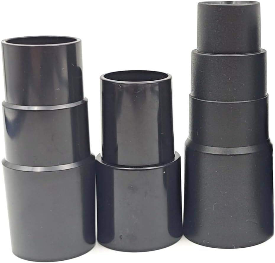 Plastic Connector Attachments Fits Vacuum Cleaner， 1-3/8" to 1-1/4", 1-1/4" to 1-3/8" to 1-1/2"，1" to 1-1/8" to 1-3/8" to 1-5/8" Reducer Converter