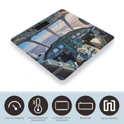 Báscula Digital de Baño Precisa con Plataforma de Vidrio miniatura 3