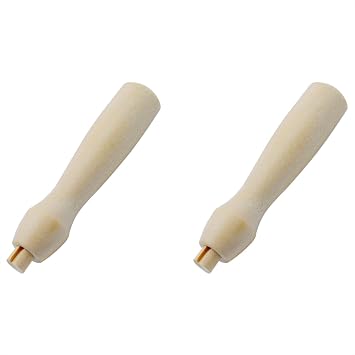 HAJXZH 2 PCS Needle Felting Tools Wooden Cross Stitch Felting Needle Handles for DIY Wool Felt Handicrafts