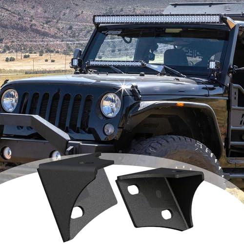 Soporte de luces para parabrisas de coche todoterreno con bisagra ajustable 5