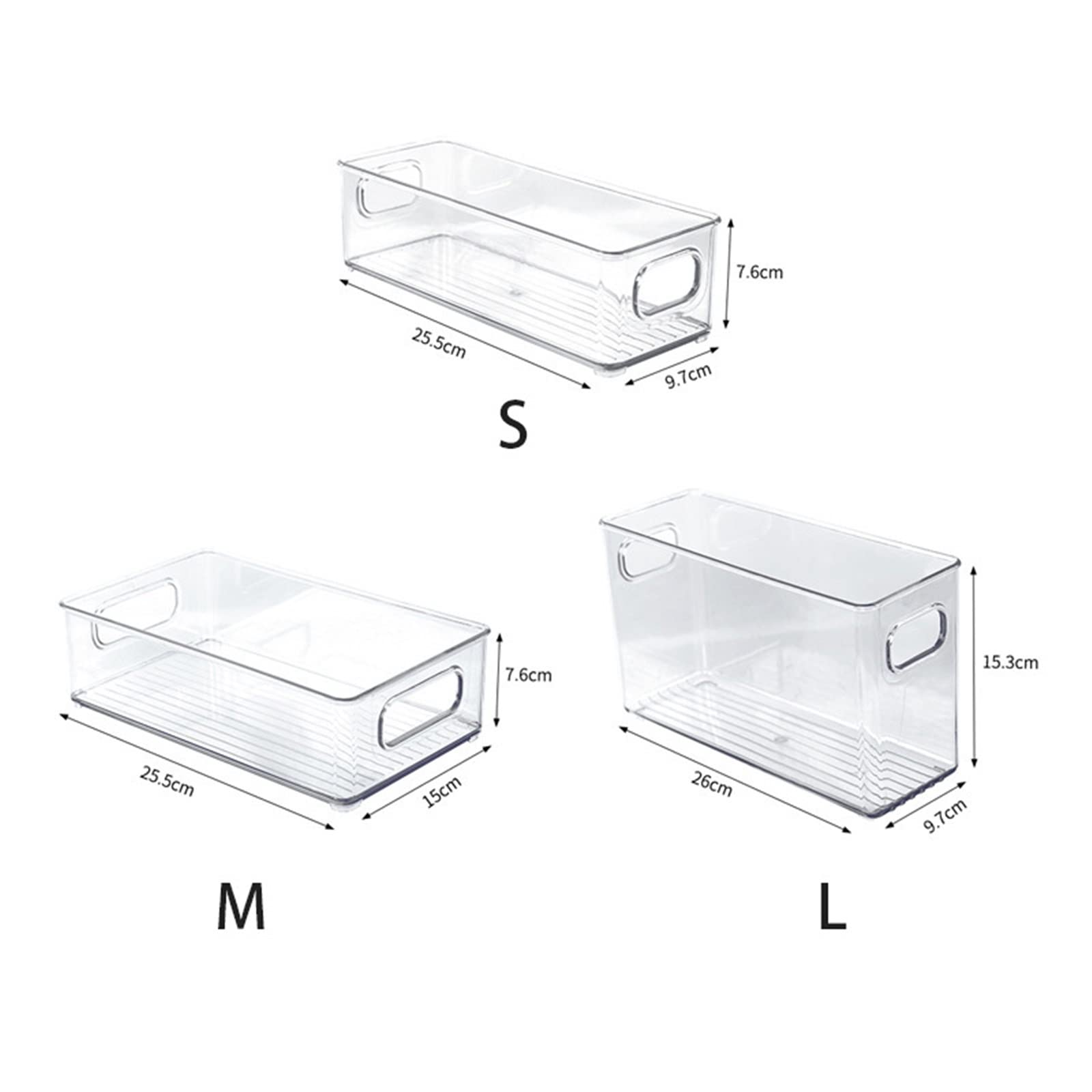 Aufbewahrungsbox Kühlschrank Aufbewahrungsbox Kapazität von Stac Kühlschrank Lebensmittelaufbewahrungsbox (Farbe: 1) (3)