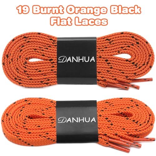 Image of Flat Shoelaces Multicolor Twill Point Thick Shoe Lace Shoestring 2 Pair