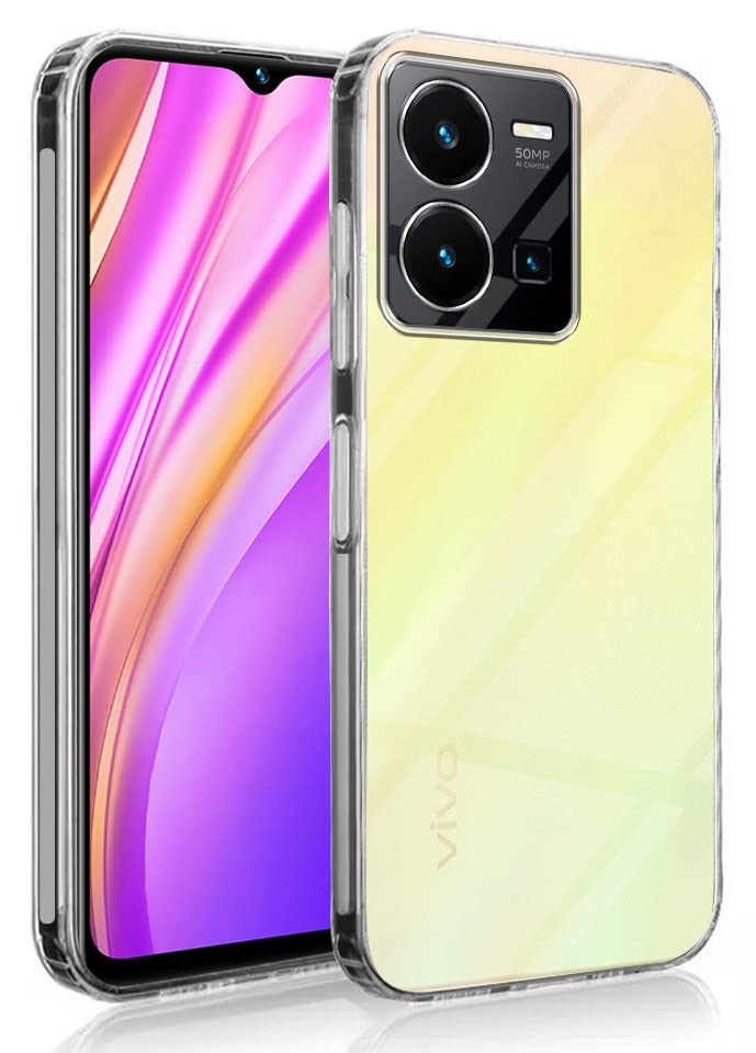 Jkobi Back Cover Case for Vivo Y35 (Silicone Crystal Clear | Pure Camera Protection | Soft and Flexible for Charger and Headphone sockets | Shockproof Bumpers | Transparent) (B0BS667F9N) Amazon Price History, Amazon Price Tracker