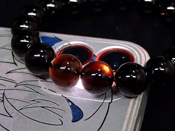 Amazon | 4mm～18mm 5A モリオン 黒水晶 1連39cm 通し針、解説書、1m