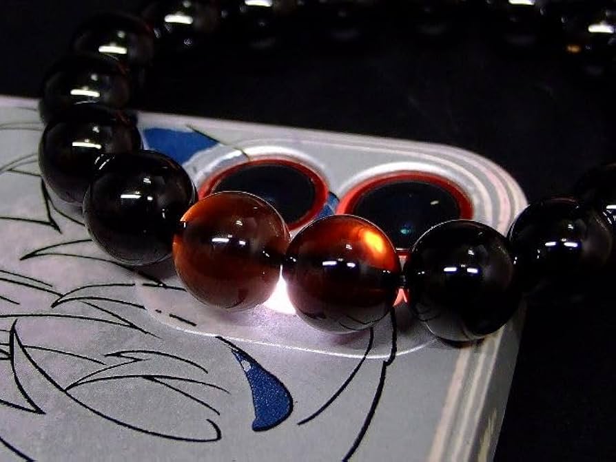 Amazon.co.jp: g3-117C 10mm 5A スターカット モリオン 黒水晶 鑑別済