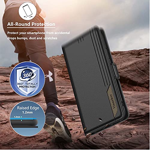 Vinanker Cover per Galaxy A21S, Flip Cover in