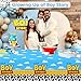 Heboland 3 Pieces Boy Story Baby Shower Decorations Tablecloth,Toy Blue Sky and White Cloud Cow Pattern Printed It's A Boy Story Baby Shower Decorations 54 x 108 Inch Rectangular Plastic Table Cloth