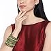 Aheli Ethnic Handmade Silk Thread Faux Stone Studded Bangle Set Chudha Indian Traditional Wedding Festive Wear Fashion Jewelry Gift for Women Green