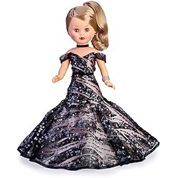 Nancy Coleccion Maletas Nancy Colección - Muñeca 55 Aniversario Gala, edición Limitada, muñeca con Vestido de Gala Negro, Pelo Rubio en coleta, con Detalles Brillantes, para coleccionistas, Famosa (NAC53000)