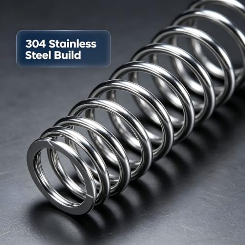 10 Pack Compression Springs 10Mm Length 4Mm Od 304 Stainless Steel Pruner Replacement Springs for Garden //Mechanical Replacement [Silver Tone 0.3Mm Size] - 3