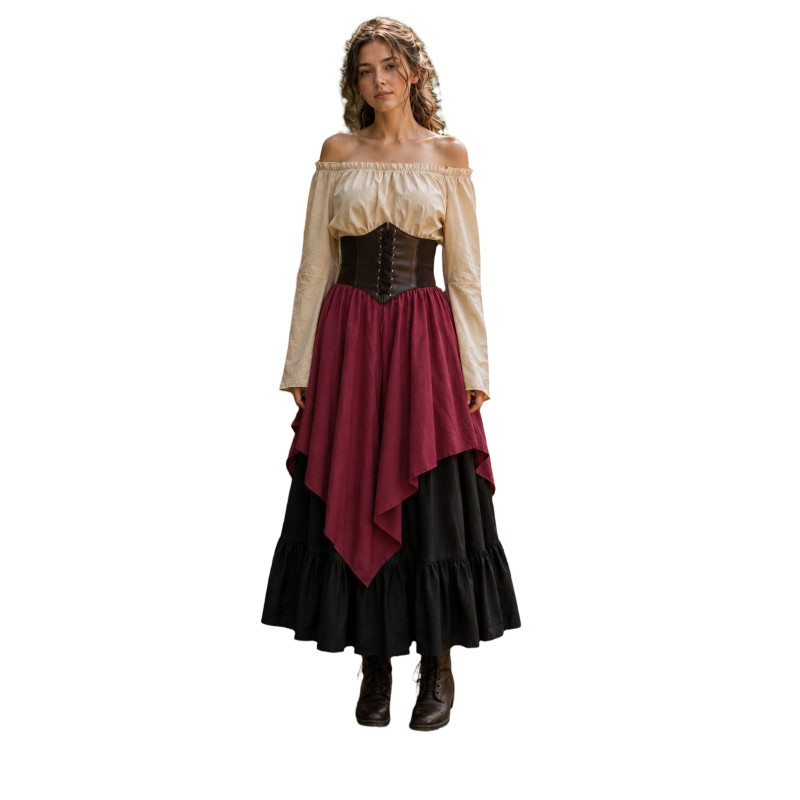 Halloween Kostüm Damen Viktorianisches Renaissance Piratenkostüm Elegant