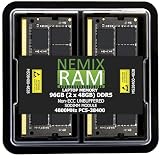 96GB 2X48GB DDR5 4800MHz PC5-38400 2Rx8 1.1V CL40 262-PIN Non-ECC Unbuffered SODIMM NEMIX RAM Laptop PC Memory KIT