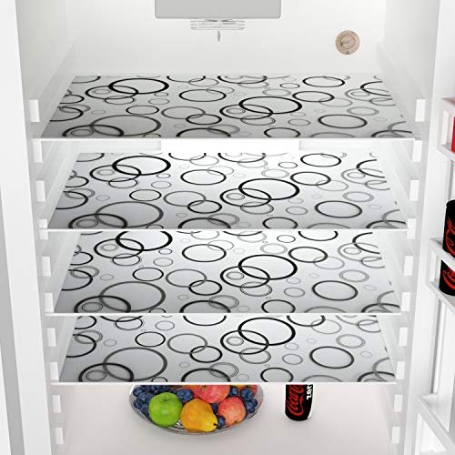 Image of Yellow Weaves Combo of Exclusive Decorative Fridge Top Cover, 2 Fridge Handle Covers + 4 Fridge Mats (7 Piece set)