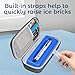 Sijidou Insulin Vial & Pen Cooler Travel Case, with TSA Approved Ice Pack & Insulated Layer for Insulin Cooling, for Diabetic Supplies & Medicine Cooling, 2P Silicone Case for Protect Vial (Black)