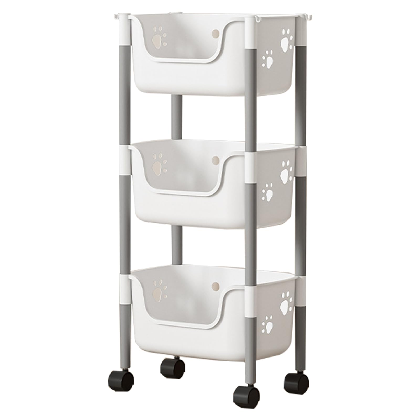Nucelit Practical Drawer Storage Cart on Versatile Storage Rack with Casters for Easy Mobility in Household Layer Classification
