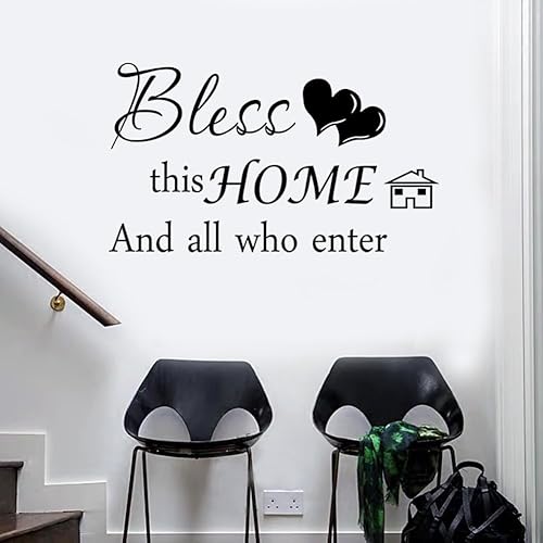 Miniatura 3 de 4 carteles de decoración de pared para el hogar, This is us together bless this home amily, decoración de pared para sala de estar, dormitorio,
