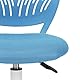 FurnitureR Kompakter Klassenstuhl, ergonomischer Sitz für Schule, Rückenlehne aus atmungsaktivem Mesh, höhenverstellbar, Zeichenzimmerstuhl für Kinder, leicht zu verschieben, 360 °, blau