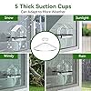 Clear Window Bird Feeder with 5 Extra Strong Suction Cups, DY-SKTY Sturdy and Durable Acrylic Birdfeeders for Viewing Wild Birds Outside, as a Bird Watching Gift, Outdoor Birdhouse Box, Garden Decor #1
