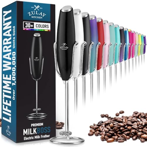 Image of Mini & Mighty Milk Frother Wand - Powerful Handheld Coffee Frother, Battery Operated Drink Mixer - Compact Pocket Size - Detachable Whisk for Latte, Cappuccino, Matcha, Hot Chocolate