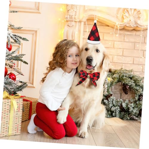 Disfraz Navideño para Perro con Sombrero y Corbatín miniatura 5