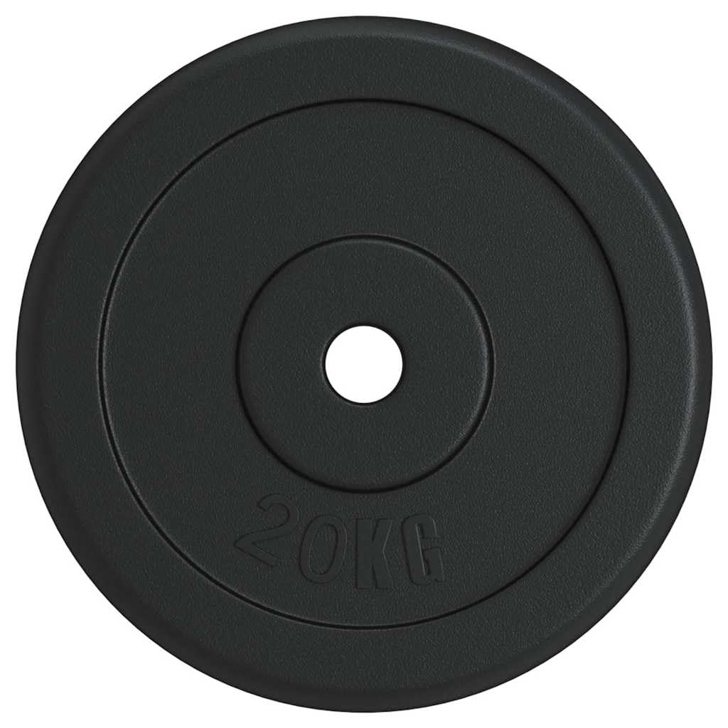 Disco de pesas de hierro fundido de 20 kg para