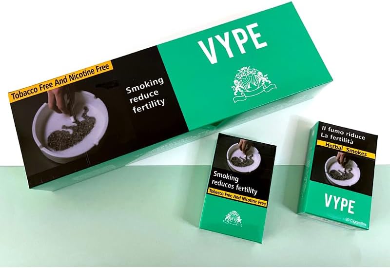 Vista 3 de Cigarrillos herbales - Sin nicotina, alternativa libre de tabaco a los cigarrillos falsos (10 paquetes de 200)