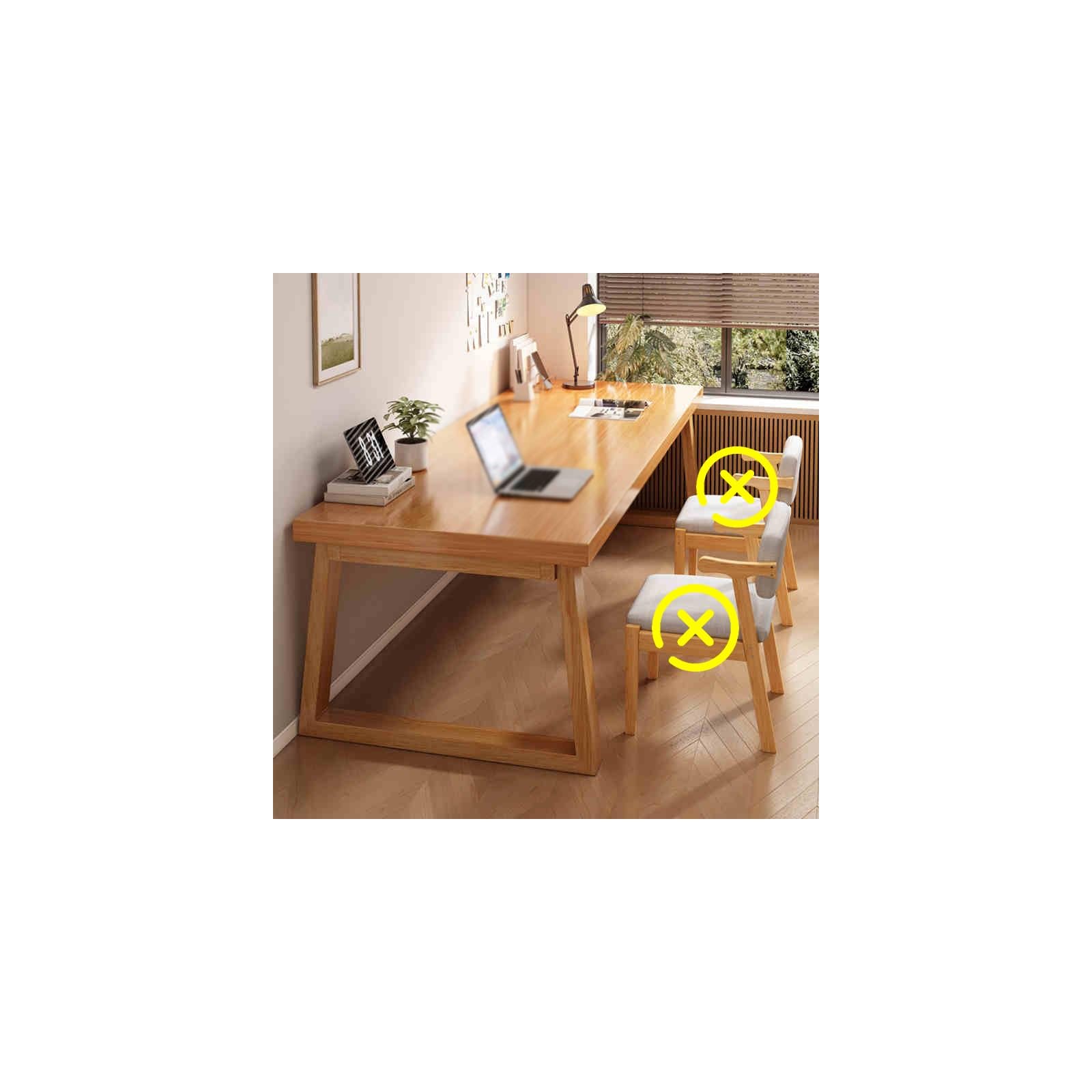 Poste de travail à grande capacité de charge bureau en bois