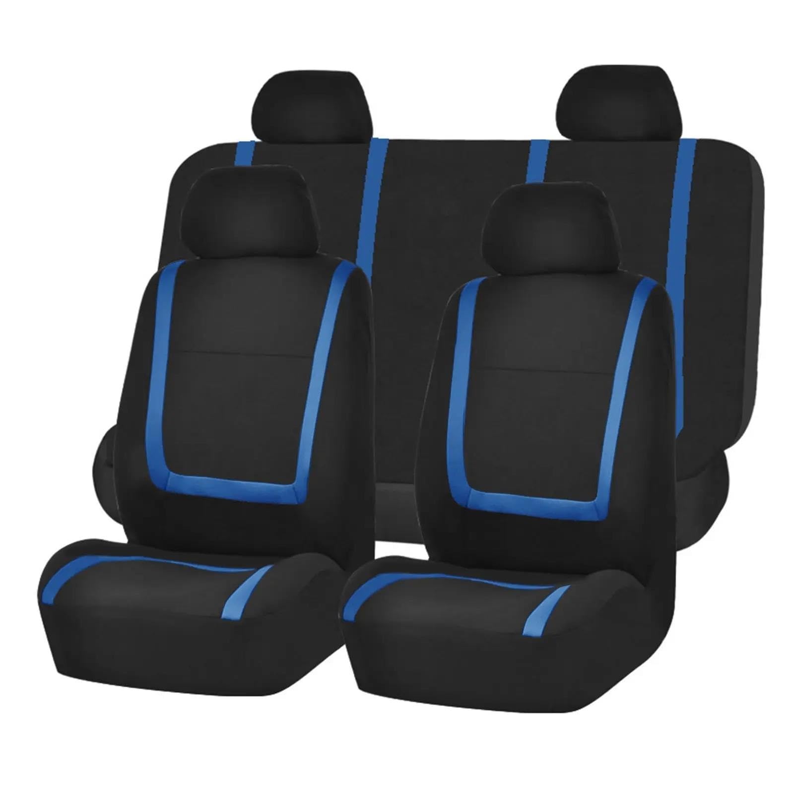 Housse de siège de voiture bleue en lot de 5 places pour berlines et SUV BMW