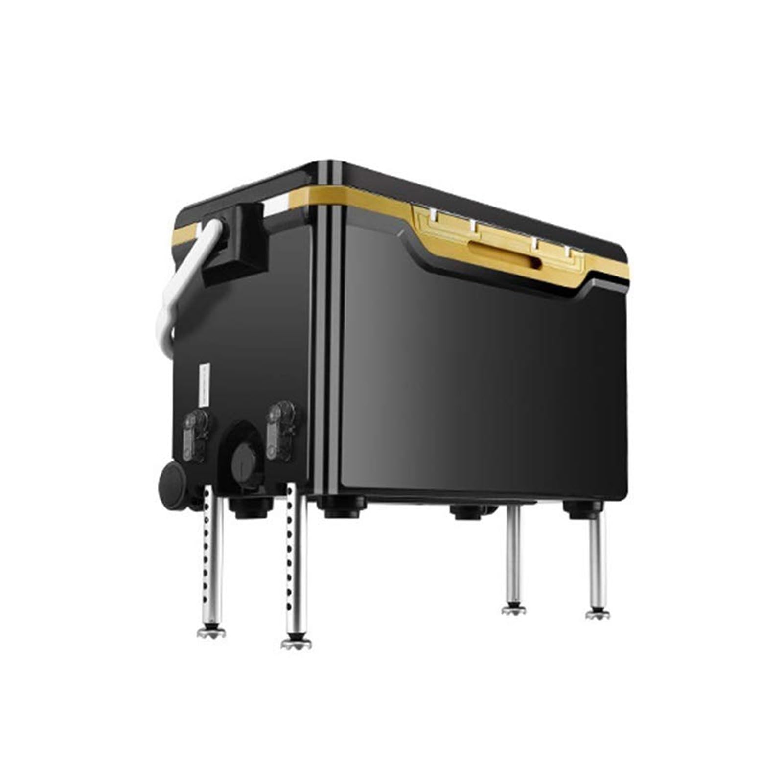 VducK Fishing Box, Multi-Function Fishing Bucket Portable with Backrest & Liftable Leg Can Sit Thickened Keep Fresh Cooler