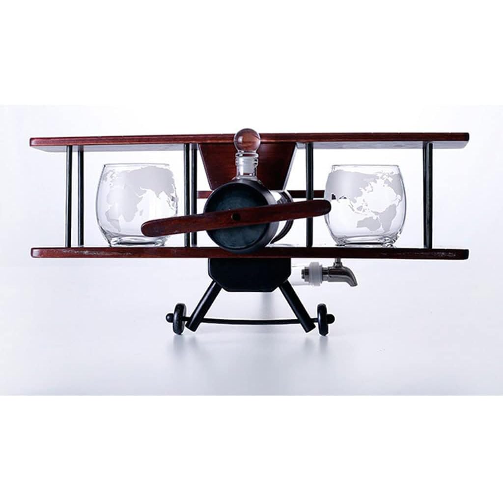 Amazon | 男性用ウイスキーデキャンタ 飛行機型ウイスキーデカンタ