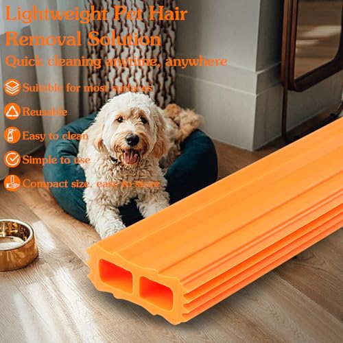 Image of Pet Hair Remover & Auto Detailing Tool - Dog & Cat Hair Remover for Carpets, Car Interiors, Sofas, Bedding, Easy to Grasp Pet Carpet Scrapers,Reusable Pet Hair Removal Tool for Dog & Cat Fur (Combine)