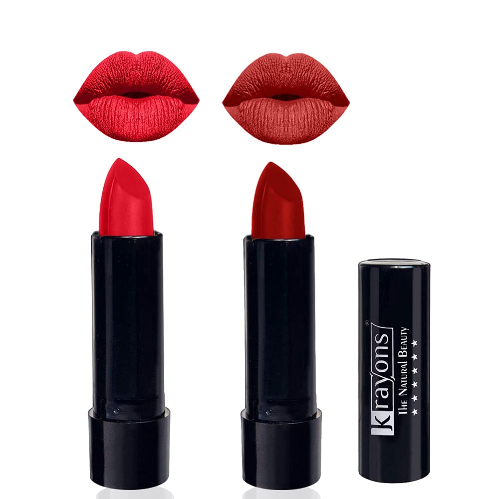 Krayons Cute Pop Matte Lipstick, Waterproof, Longlasting, Orange Crush, Centre Stage 3.5gm Each (Pack of 2) (B0924RZ8X2) Amazon Price History, Amazon Price Tracker