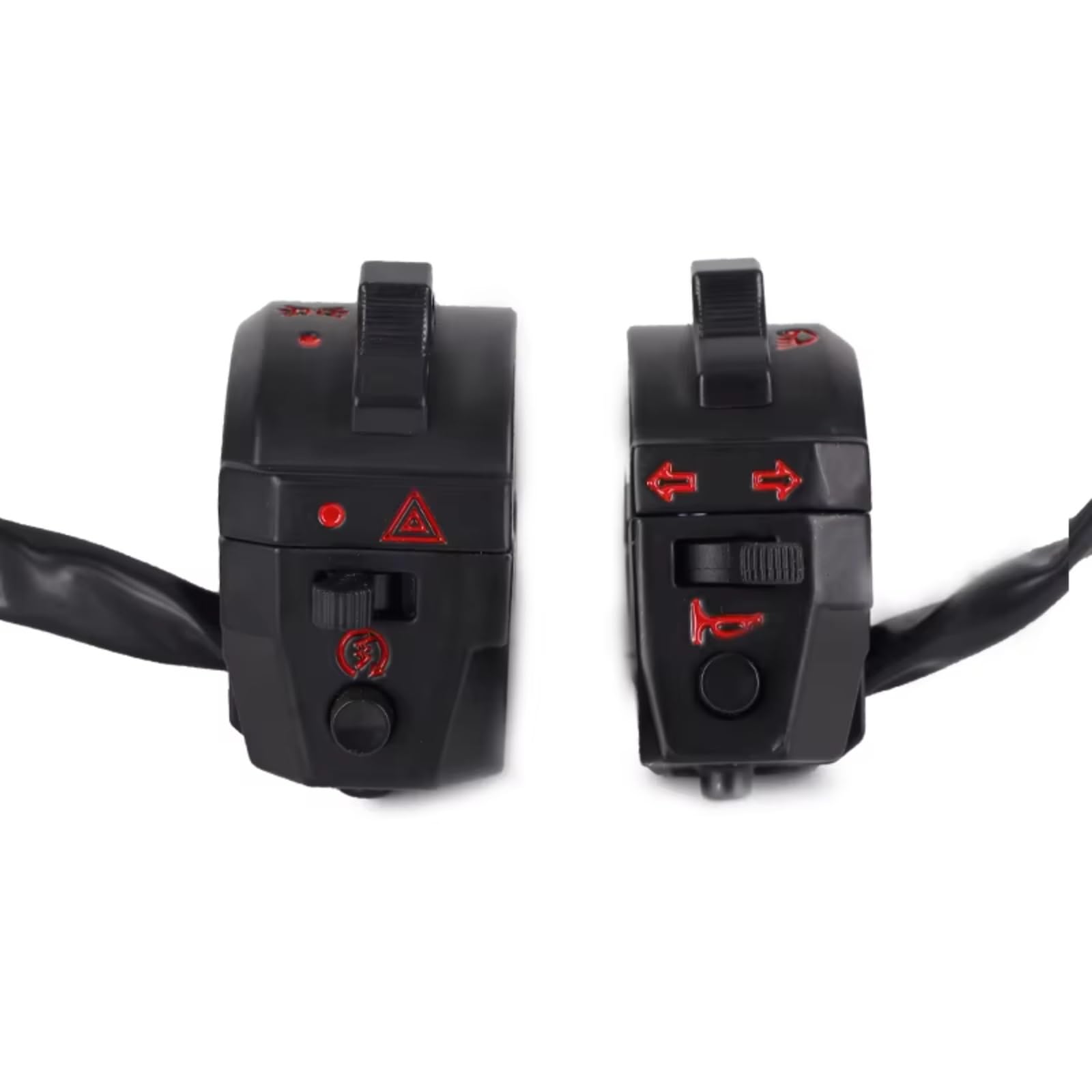 Interruttore Di Comando Per Manubrio Moto Da 22mm Per XL XR 250 400 600 Comandi Sinistro Destro Clacson Indicatori Direzione Fari Avviamento Elettrico Blocco Comandi Moto(1left 1right)